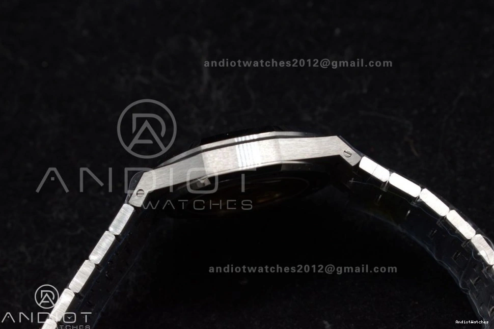 Edition 1:1 Clone Grey SS SS Frosted Royal 1031 37mm Oak 15454 Bracelet Dial Best APSF on Lightweight Textured Super SA3120 0719